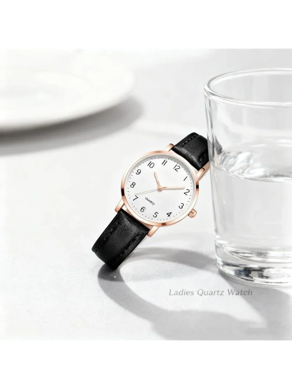Women's Black White Analog Specially Stylish Quartz Pointer Design Wrist Watch